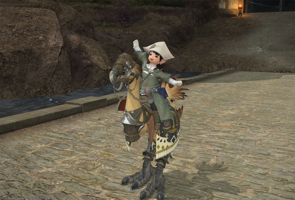 Sylberry all psyched on her new Chocobo!